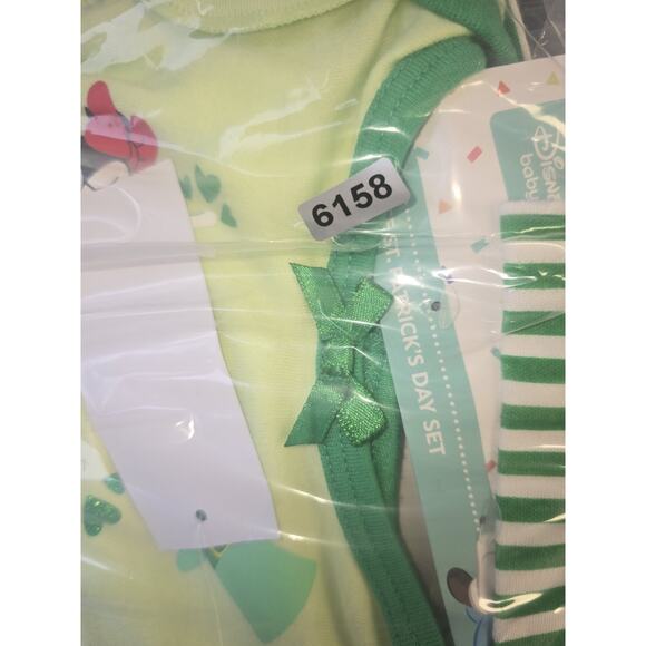 Disney Minnie & Mickey Mouse St. Patricks Day Outfit Sz 3M Tulle Leggings 6158 - Picture 5 of 5